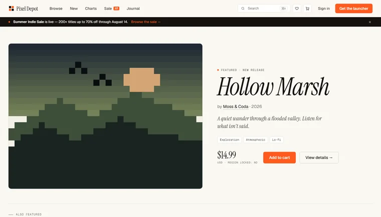 Pixel Depot — screenshot