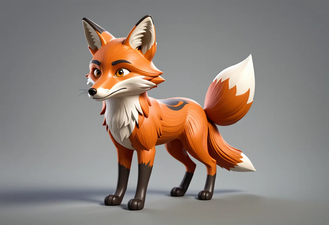 Stylised fox — generated concept art